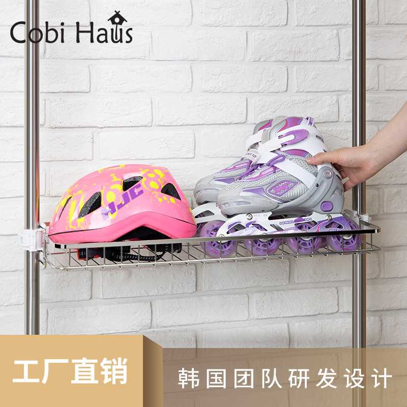CobiHaus浴室置物架不锈钢免打孔客厅厨房洗手间三层储物架收纳架