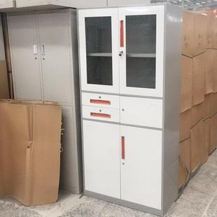 007柜資料密帶文鎖憑證檔案員工衣 更鋼制辦公室件柜鐵皮矮柜書碼