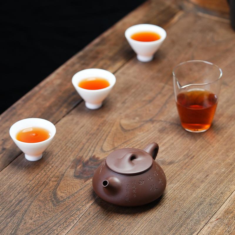 宜兴古相YUI明石壶原矿紫泥泡摹茶手工紫壶砂壶大瓢容量茶具单壶
