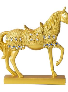 客厅摆设欧式马工艺品家装饰品摆件办公室装饰电视柜酒柜装饰品