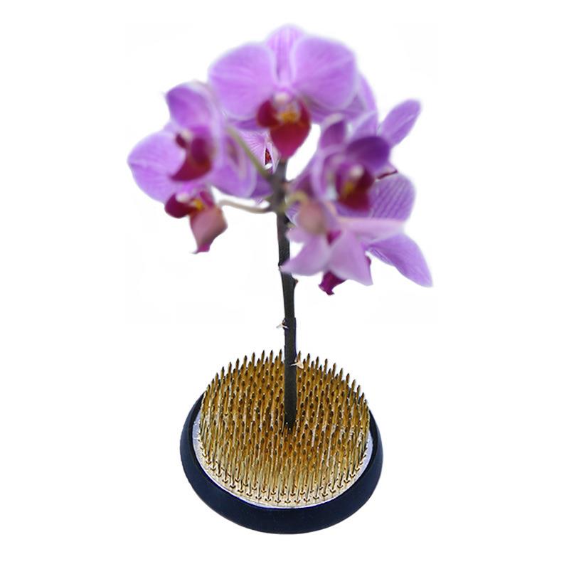 铜剑山式插花器OAD花道底座针针禅意中日花艺材料插花式固定工具