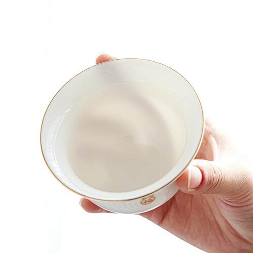 羊脂玉茶具套装德化白瓷整套功夫茶具客厅家用陶瓷泡茶杯盖碗茶壶