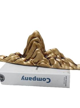 意树脂假假山创摆件色抽象样山板间摆件新中式配件金家居软装饰品