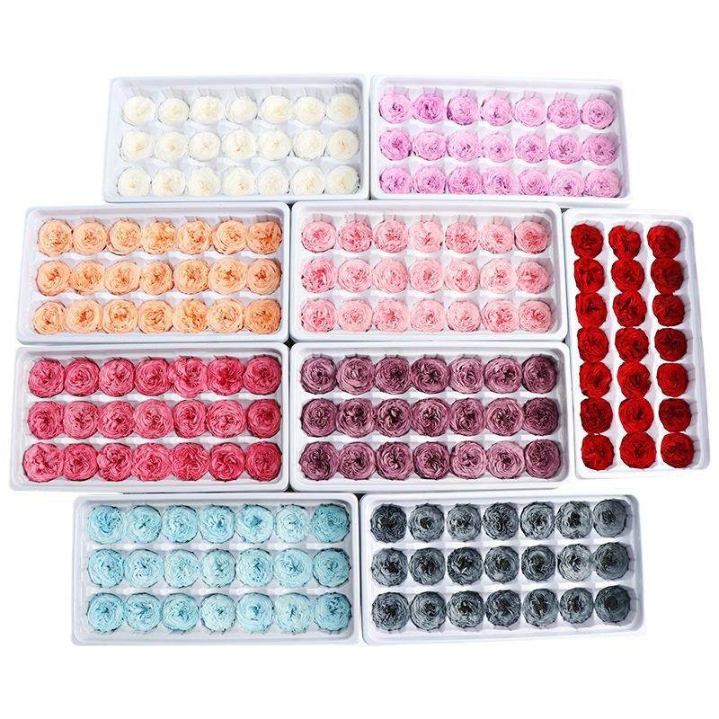 永生玫瑰干花A级奥斯丁巧克力粉色红色蓝色玫瑰花头永生花材DIY,家居饰品,餐桌花艺,淘宝优惠券,粉丝福利购,淘宝优惠卷