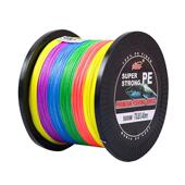 进口500米4编PE编织线正品 五彩大力马鱼线钓鱼线防咬线