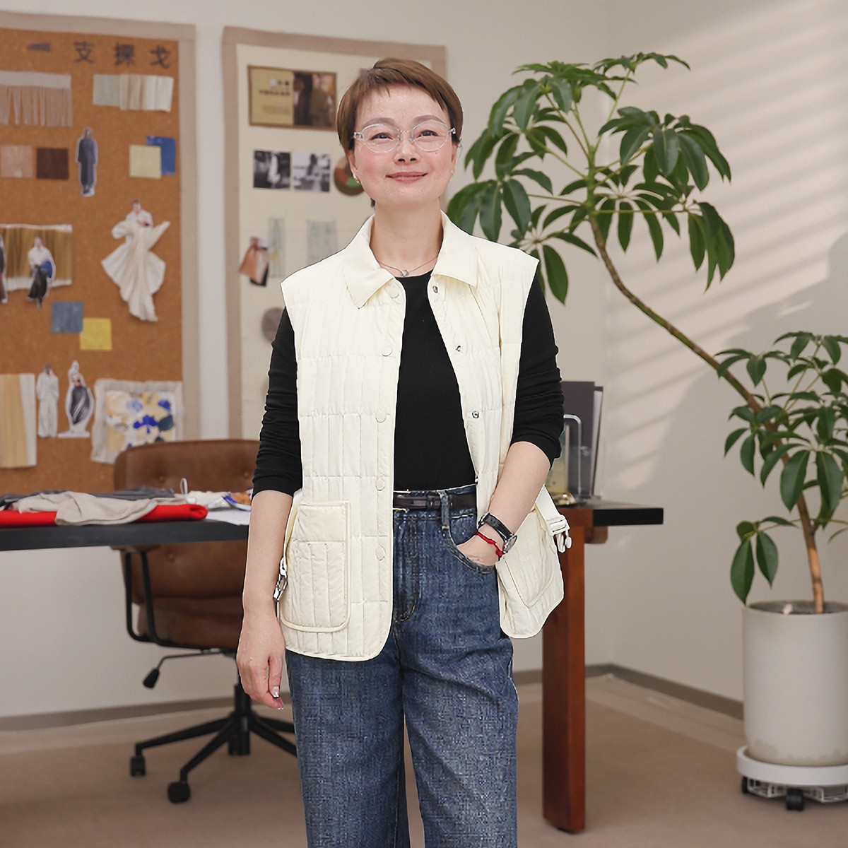 一支探戈丨小个子极简 羊毛填充时尚翻领绗缝极简棉服马甲2610104,女装/女士精品,马夹,淘宝优惠券,粉丝福利购,淘宝优惠卷