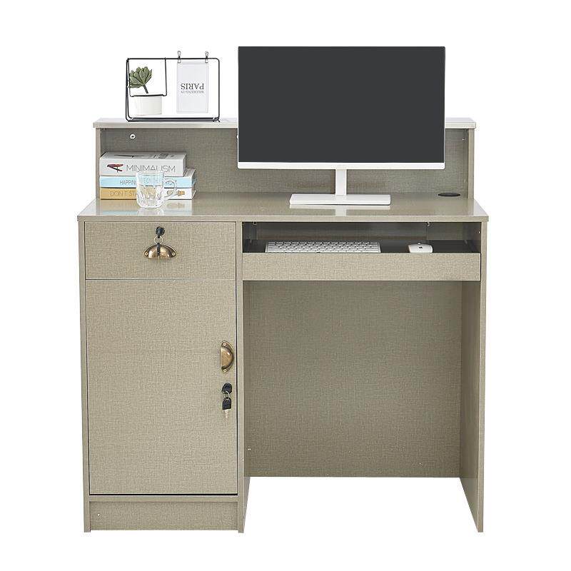 简约现代拆装不锈钢收银台服装店小型柜台餐厅吧台桌美容院接待台