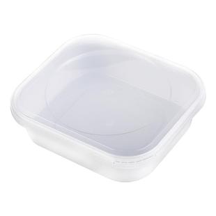 一次性方形餐盒老乡鸡同款锁扣318打包盒乳白加厚便当盒食品级