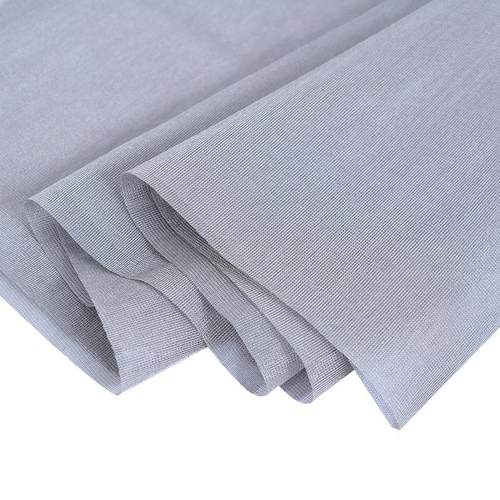 现货银纤维镀银网纱硬软网纱面料洗衣袋弹力过滤网布蚊帐布料