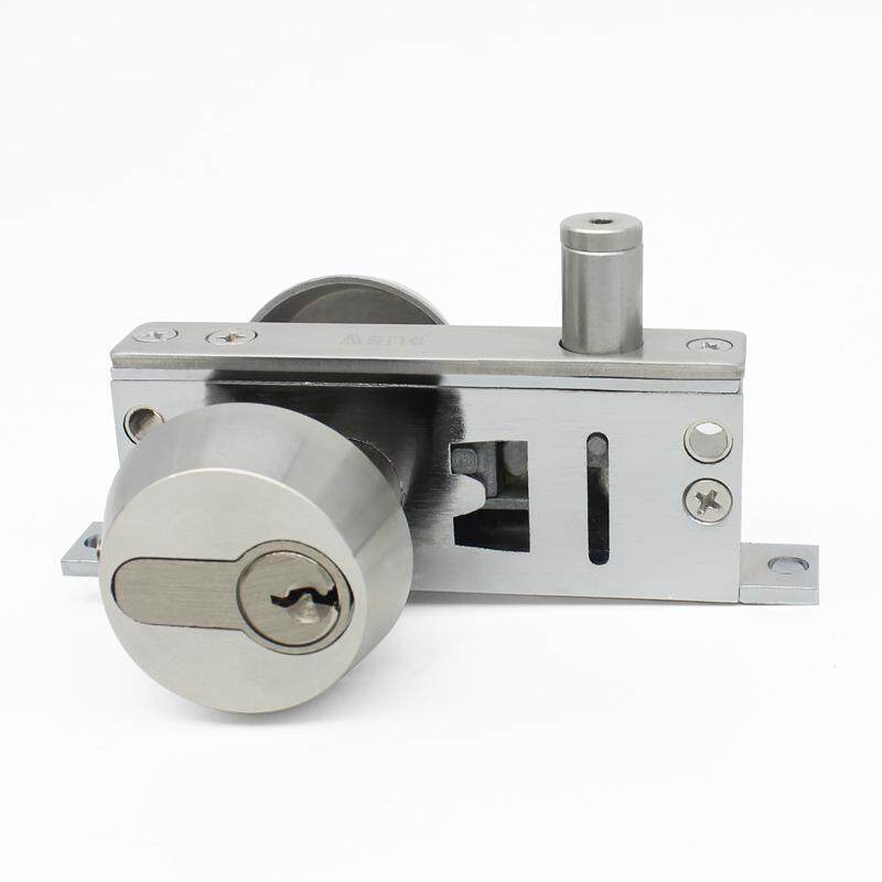 铝合金门锁地弹簧有框玻璃门地锁不锈钢玻璃门中间锁木门隐形门锁