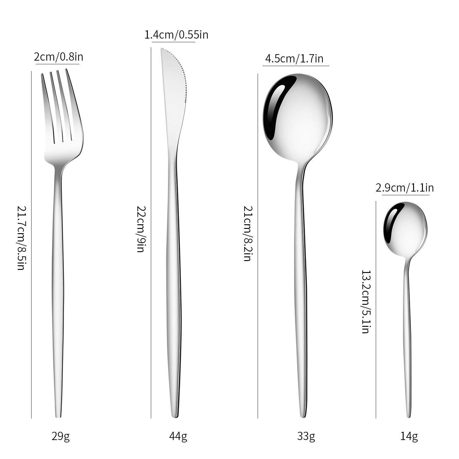 不锈钢葡萄牙餐具16件套现货金色木盒4主件酒店西餐刀叉勺