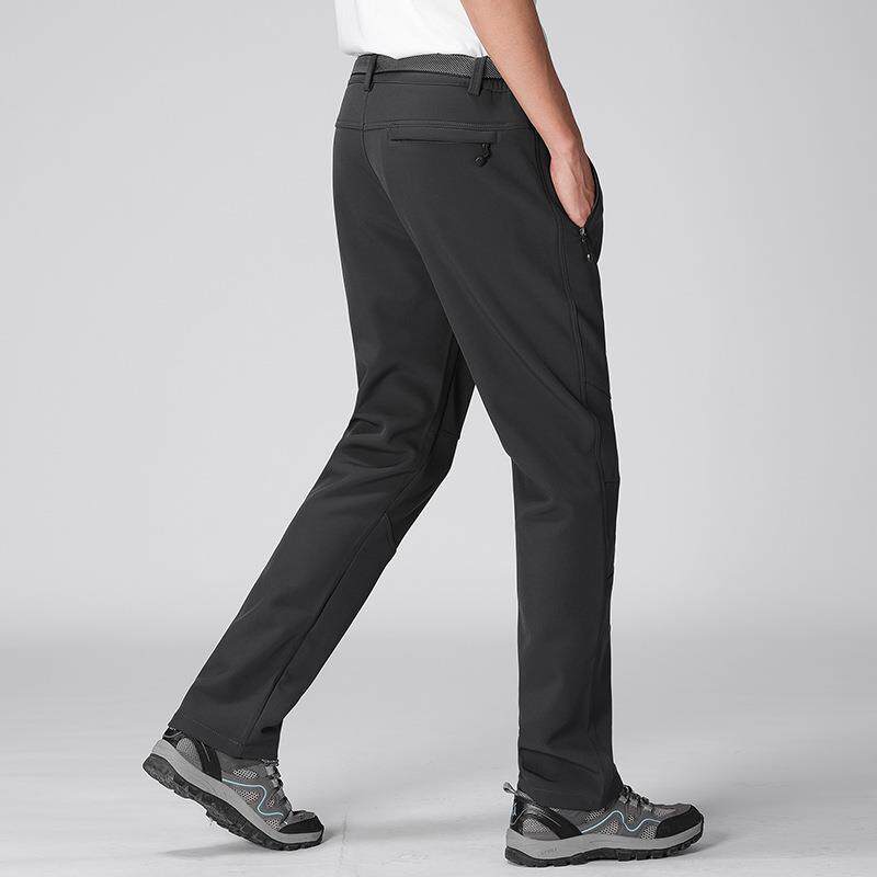 秋冬户外软壳冲锋裤男女款加绒保暖防泼水防风大码登山裤潮