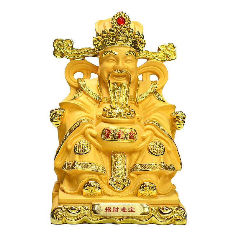招财文财神爷风水供奉摆件玄关客厅家用神像乔迁店铺公司开业礼品
