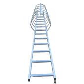 15j401钢梯风电风机铝爬梯平台栏杆护笼梯镀锌直梯安全防护检修梯