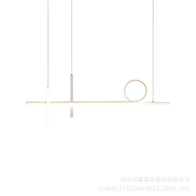 北欧餐厅长条吊灯现简约创意极简客厅灯吧台饭厅灯led餐桌灯具