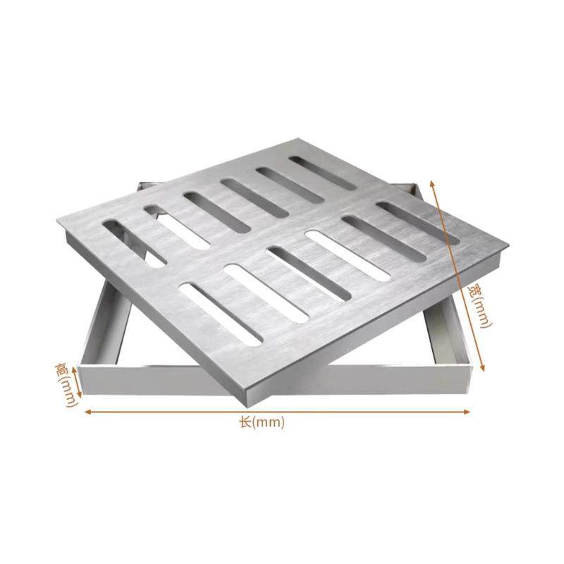 不锈钢井盖市政下水道排水沟格栅盖板方形带框检修口井盖雨水篦子,基础建材,排水沟槽/盖板,淘宝优惠券,粉丝福利购,淘宝优惠卷