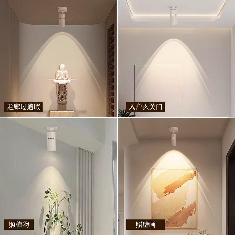 彩虹小山丘射灯氛围可调角度明装客厅背景墙走廊过道玄关壁画筒灯