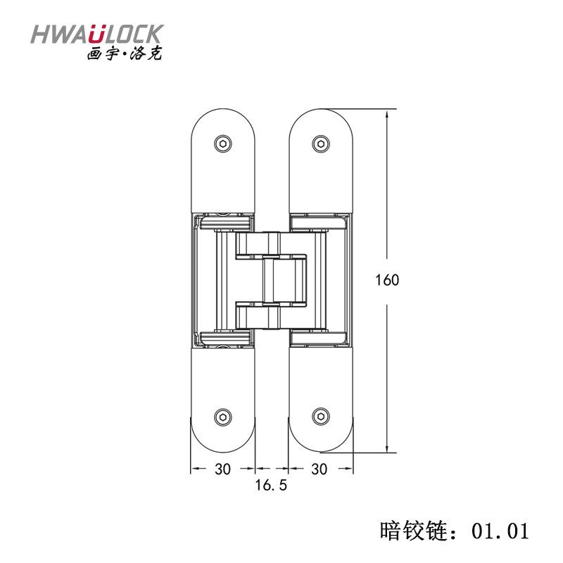 304不锈钢重型暗合页防火门入户门专用三维可调承重防撬安全耐图片