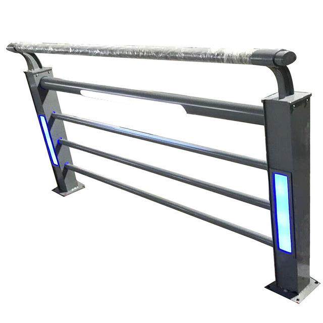 灯光护栏景区美化隔离用铝合金灯光栏杆现货天桥河道景观护栏