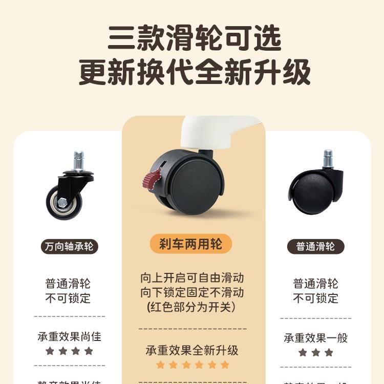 美容凳子滑轮美容院理发店升降椅大工凳美发家用靠背美甲圆凳