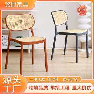 靠背餐椅家用现代简约餐桌椅子加厚久坐舒服北欧商用餐厅餐桌椅子