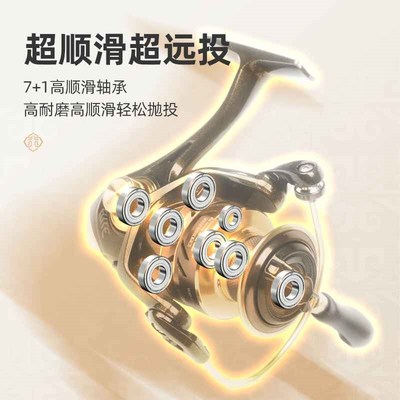 湖钓轮 海明威尊行者2024款 纺车轮渔线轮远投轮抛竿轮绕线轮金属