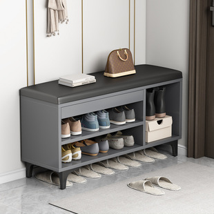 鞋柜家用门口可坐式换鞋凳一体简约现代客厅储物凳穿鞋凳小型鞋架