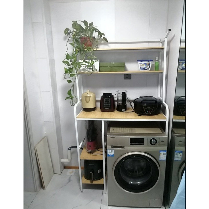 架滚筒洗衣机置物架落地阳台置物架可调节厨房置物架浴室加厚加粗