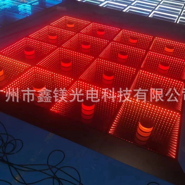 舞台灯LED地板砖3D无线深渊磁铁地砖3D WIRELESS LED DANCE FLOOR