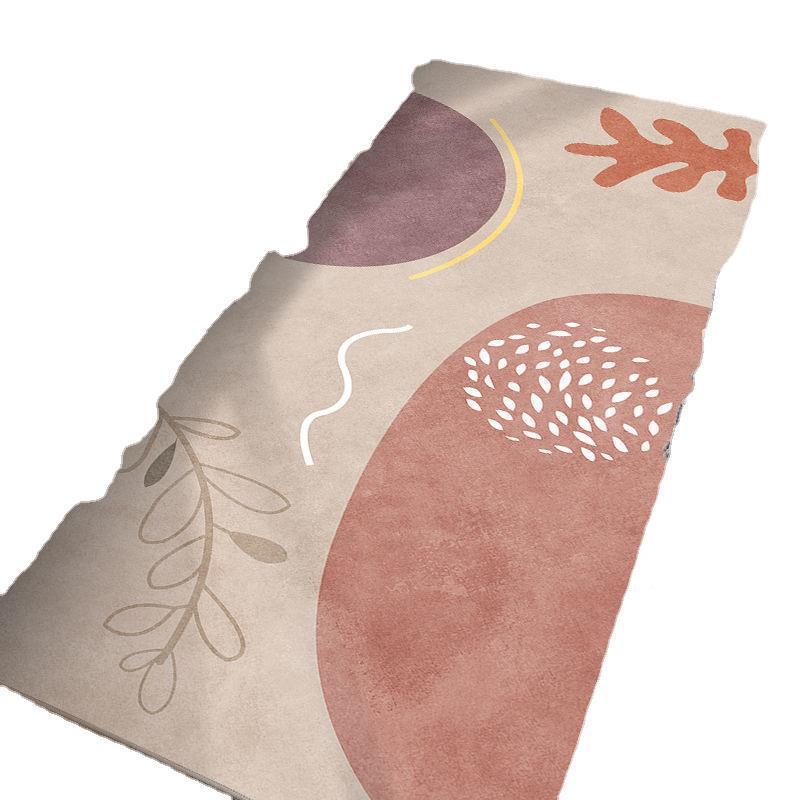 毯地卧床边毯加厚室长ali-6505条床前地简垫约家用可爱房间满铺垫