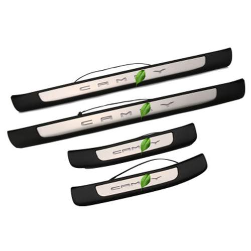 适用18-20款凯美瑞带灯迎宾踏板改装八代原厂款LED门槛条踏板