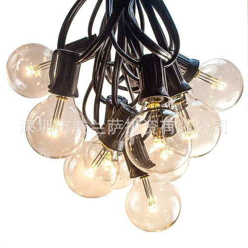 G4025LED球泡灯串插电110V-240V带尾插庭院圣诞装饰灯厂家