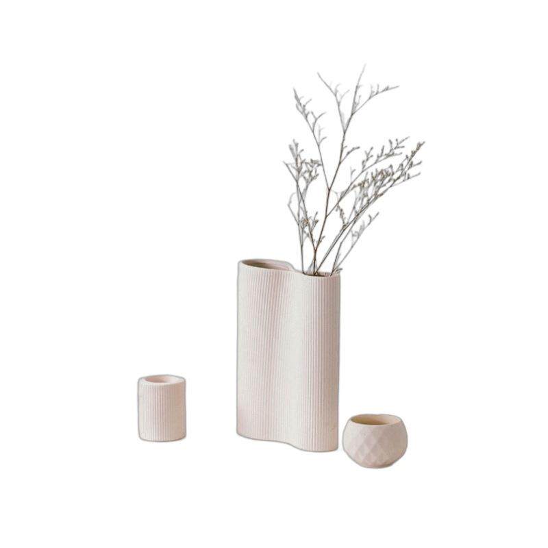 创意几何不规则陶瓷花瓶客厅餐桌装饰花瓶瓷器摆件工艺品花瓶