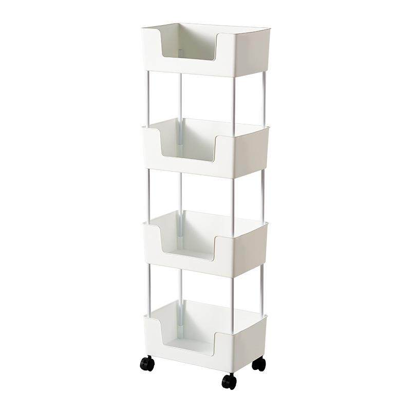 可移动书架置物架家用落地简易书柜多层家用小推车收纳柜子置物柜,收纳整理,书桌收纳置物架,淘宝优惠券,粉丝福利购,淘宝优惠卷