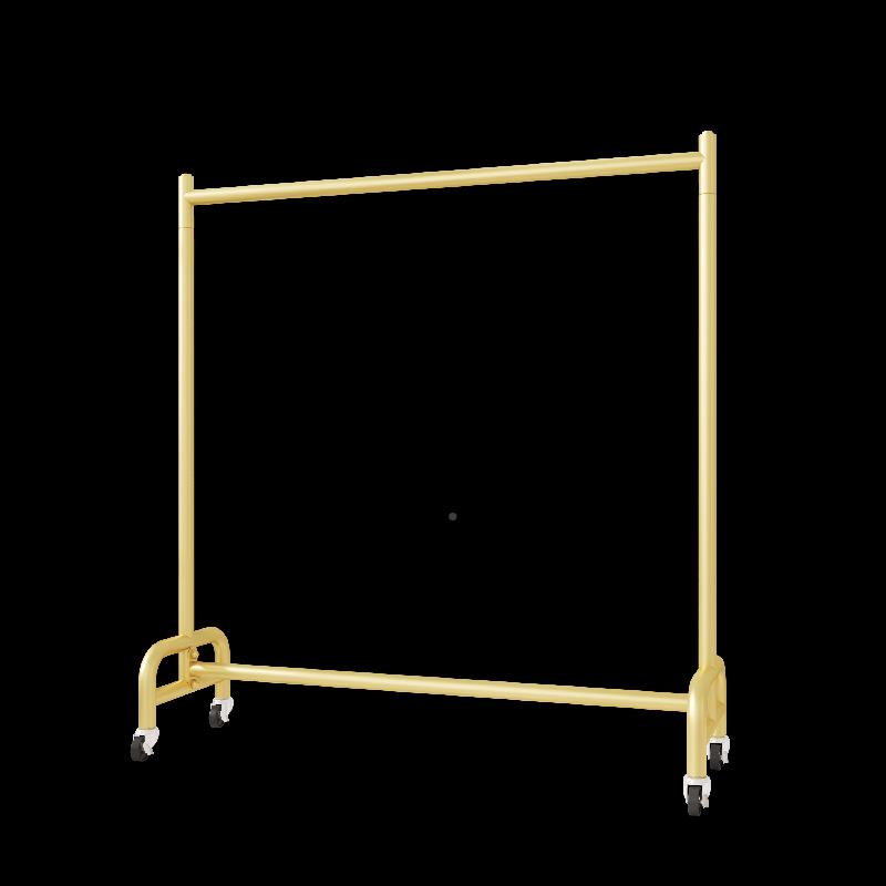 加落地式服架装展示架衣服挂衣子女装金童装龙门架粗色移动带轮子