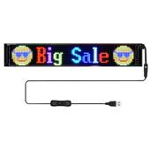 外贸爆品车载柔性led软屏蓝牙APP智能车贴卡车恶魔之眼显示屏