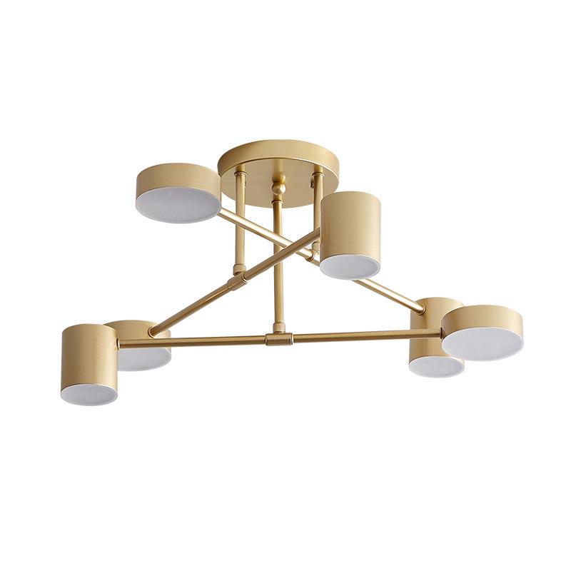 北新款彩色铁艺个20220623吊灯现代性创意客后厅卧室餐厅6欧头吊