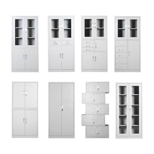 钢制文件柜办公室资料柜财务多层凭证铁柜档案柜带锁抽屉矮柜柜子