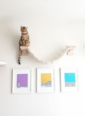 newMulti-layer Board Wall Hanging Cat Climbing Ladder Cat Wa