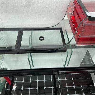 沉淀仓水切割一体双层抽屉式干湿分离上滤鱼缸顶滤海水缸龟缸定制