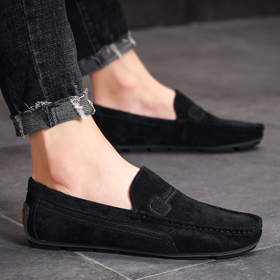 极速5 Style Genuine Leather Loafers Men Casual Shoes Designe