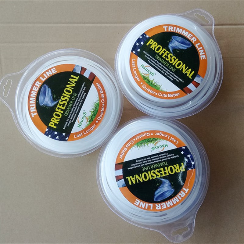 优质2.4mm尼龙割草绳 背式汽油割草机割草绳 割草机绳子