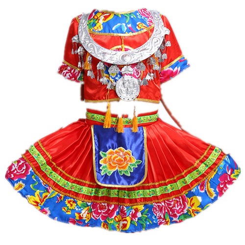 好货广西三月三壮服民族服装儿童壮族服饰男童女童幼儿园演出服歌