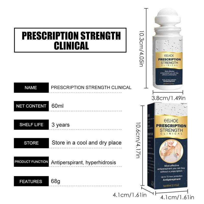 Underarm Antiperspirant Deodorant Roll On 60ml Summer Armpit