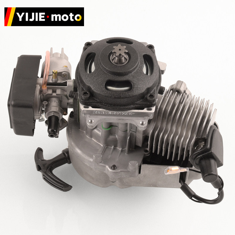 改装自行车迷你小跑手拉机 49CC利亚四轮沙滩车引擎