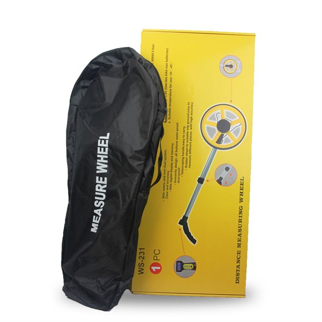 厂手推轮y式测量尺滚尺测距仪器室外滚轮尺电子数显测距轮工程销