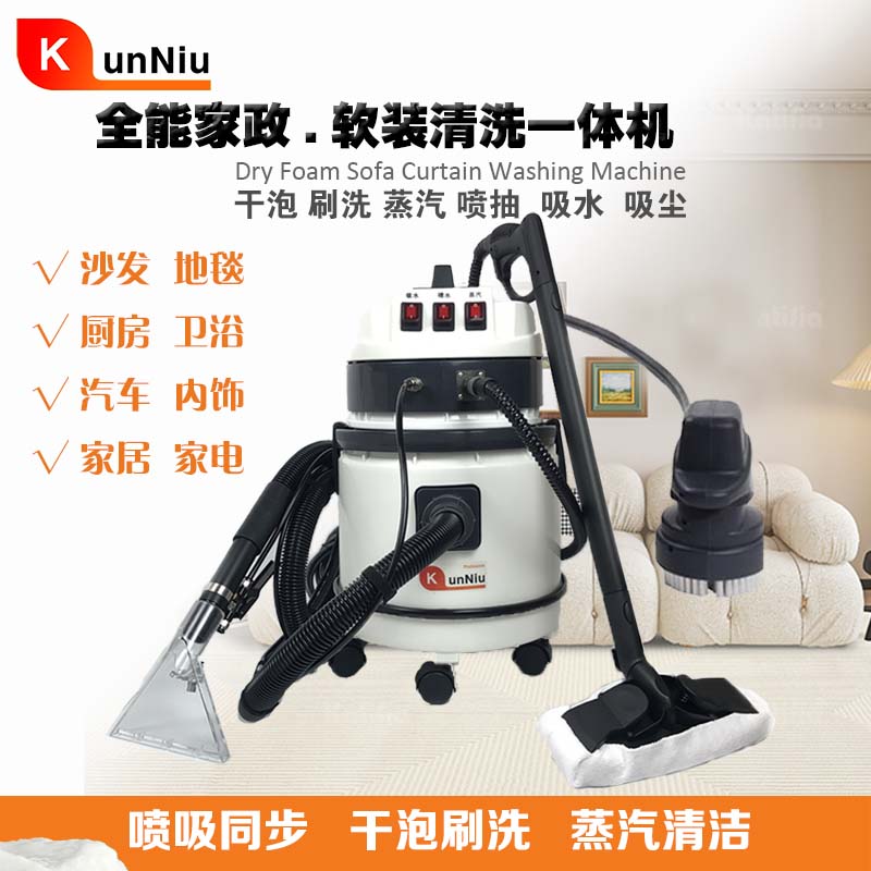 新品高温蒸汽清洁机家用布艺沙发窗帘清洗机干泡喷抽地毯蒸汽洗车