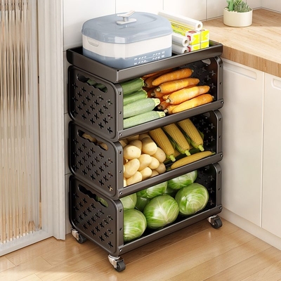 厨房置物架家用小推车落地台面