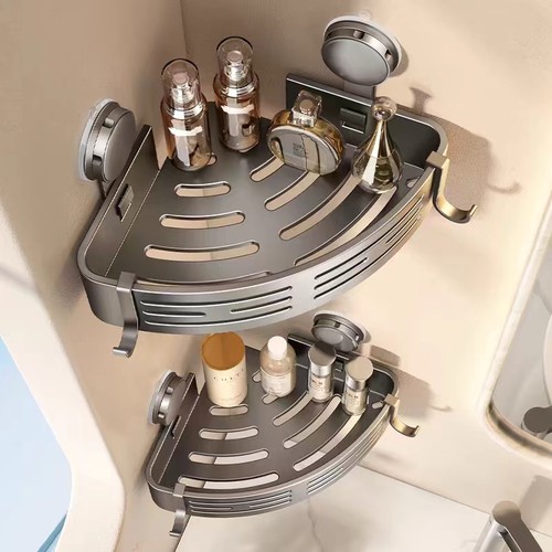 浴室吸盘三角置物架免打孔收纳架