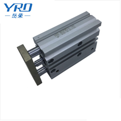 岳荣带导杆气缸MGPM63-10-20-30三杆三轴气缸MGPL63-40-50-75-100